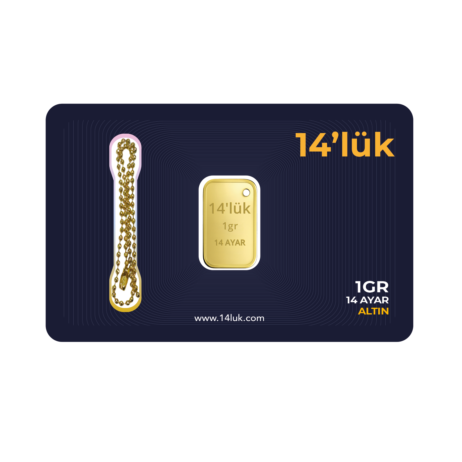 14'lük 1 Gram Altın