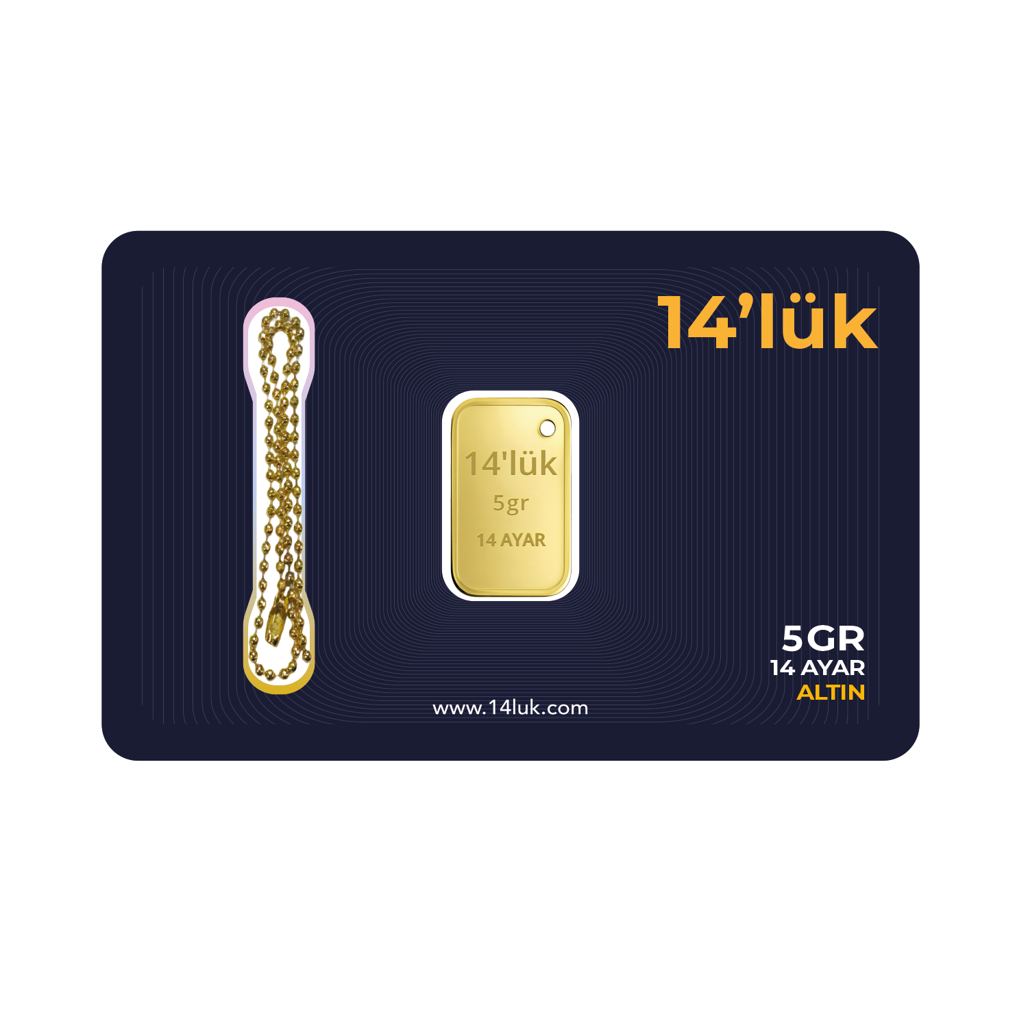 14'lük 5 Gram Altın